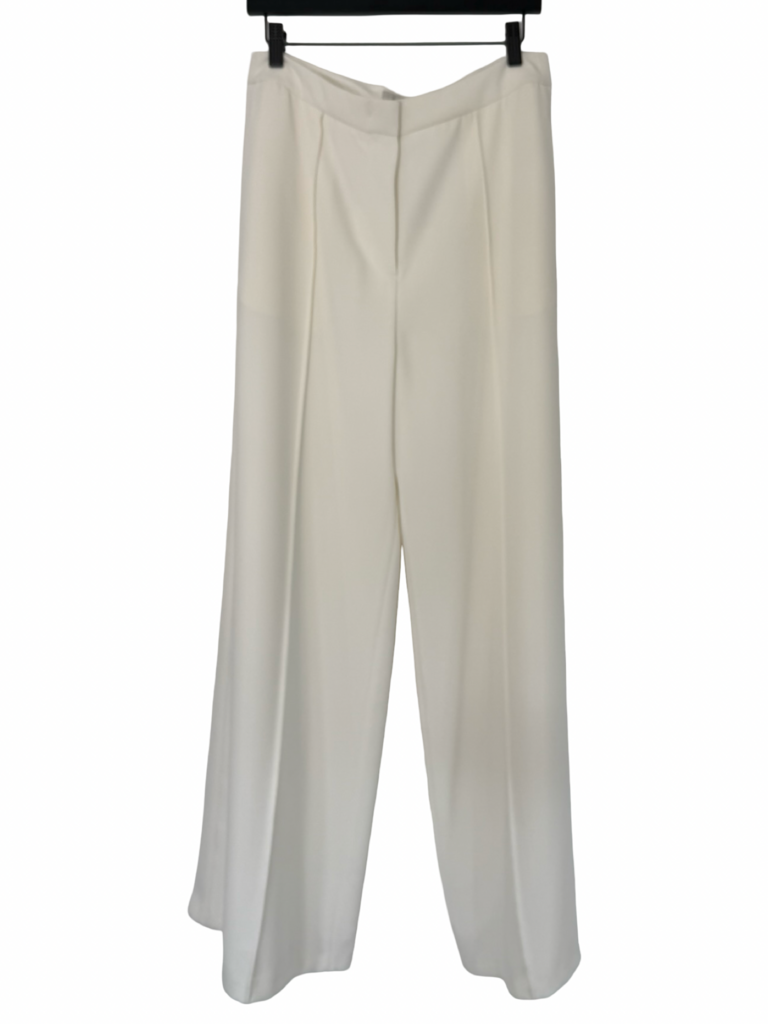 James & Co. White Wide-Leg Chino Pants