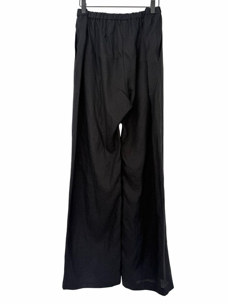Enza Costa Black Linen Everywhere Pants