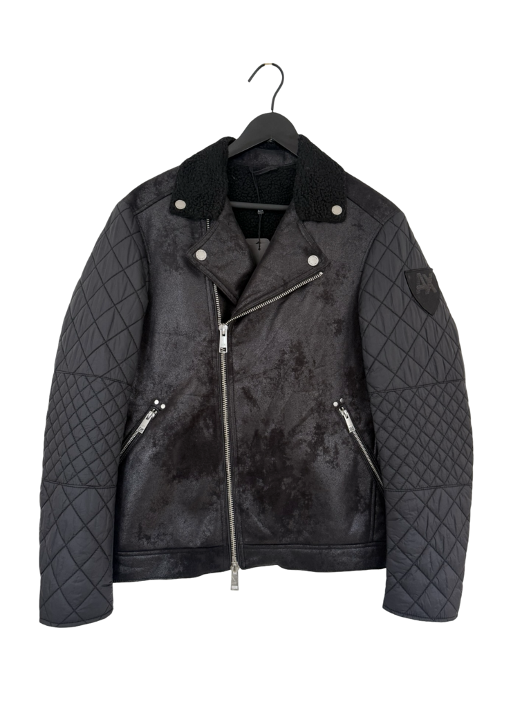 Armani Exchange Quilted Black Jacket