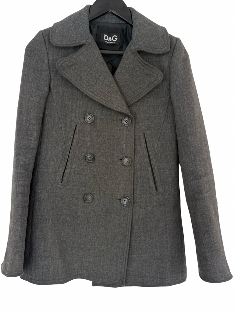 D&G Women's Grey Peacoat