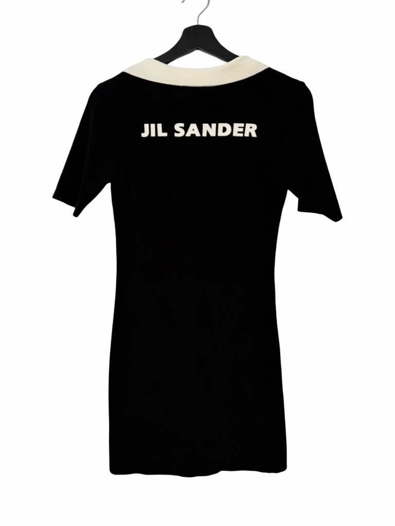 Jil Sander Black Polo Mini Dress