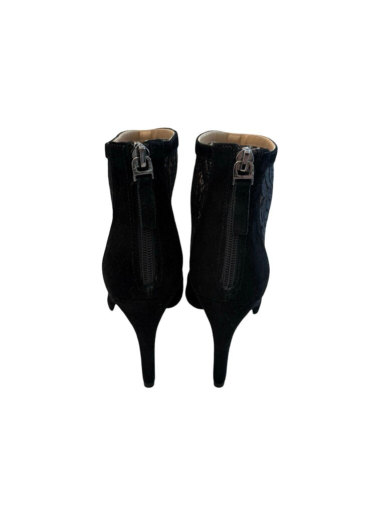 Black Lace Ankle Booties