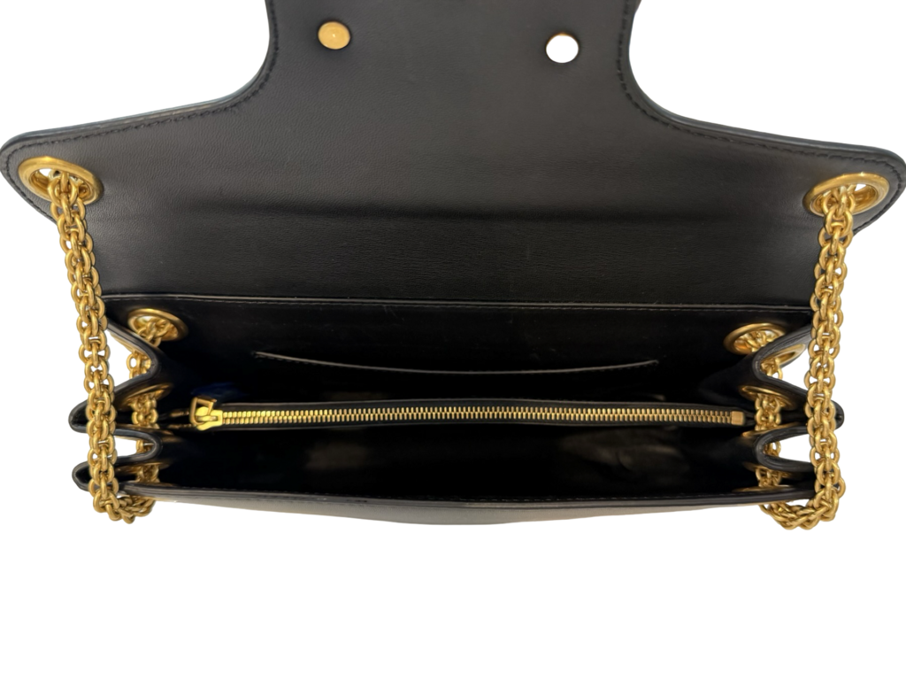 Valentino Garavani Stud Sign Black Leather Shoulder Bag