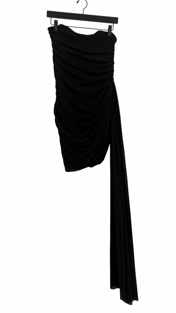 Elliatt Black Draped Mini Dress