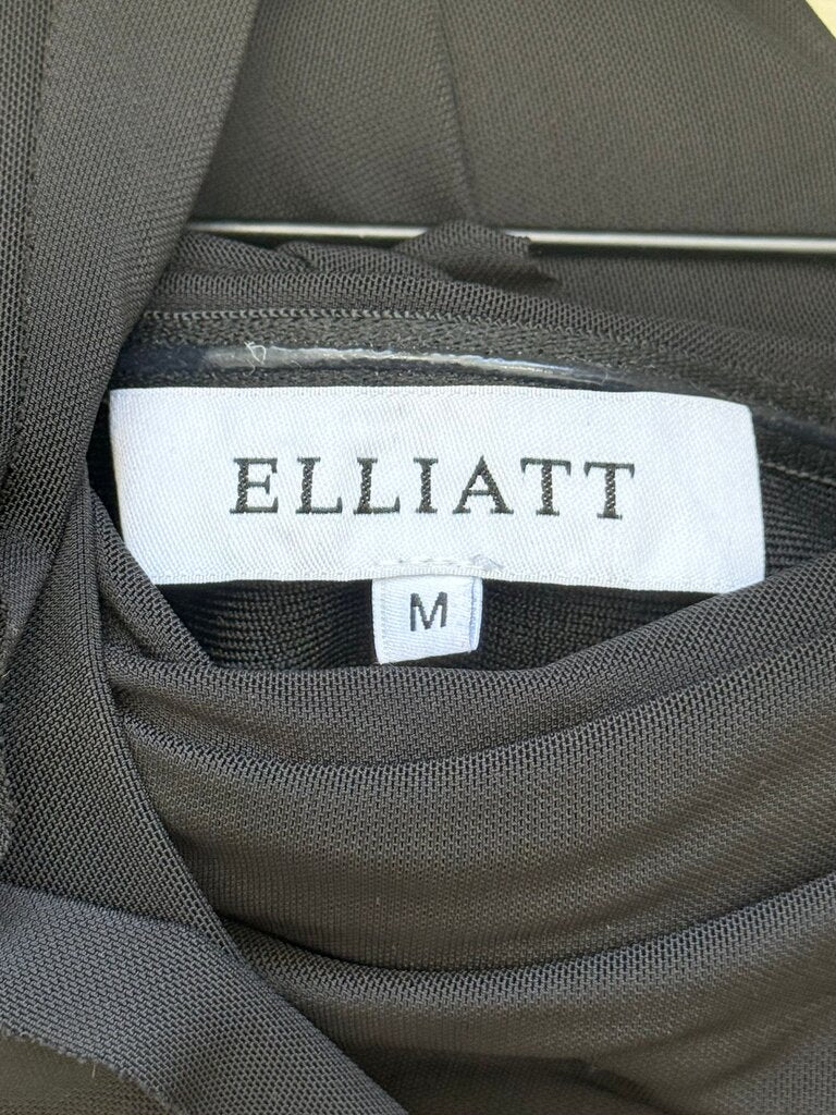 Elliatt Black Draped Mini Dress