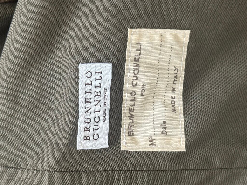 Brunello Cucinelli Olive Green Jacket