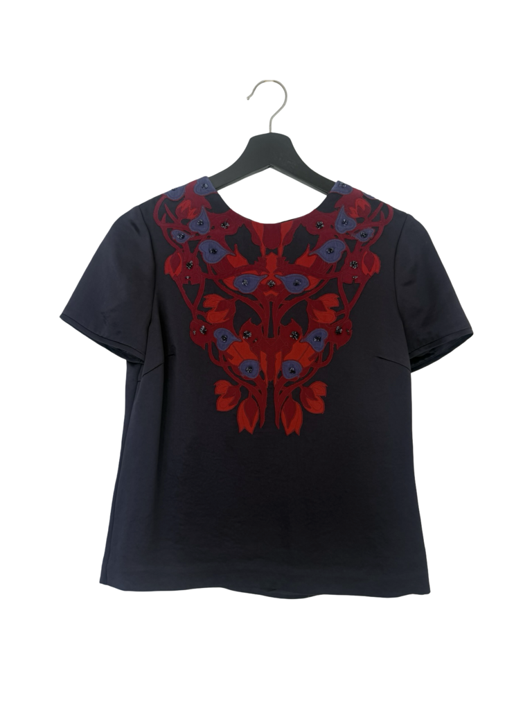 Tory Burch Embroidered Floral Top