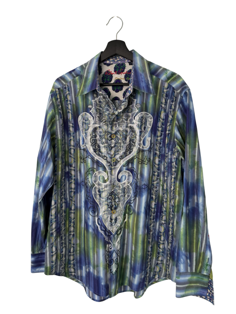 Men's Colorful Striped Long Sleeve Shirt
