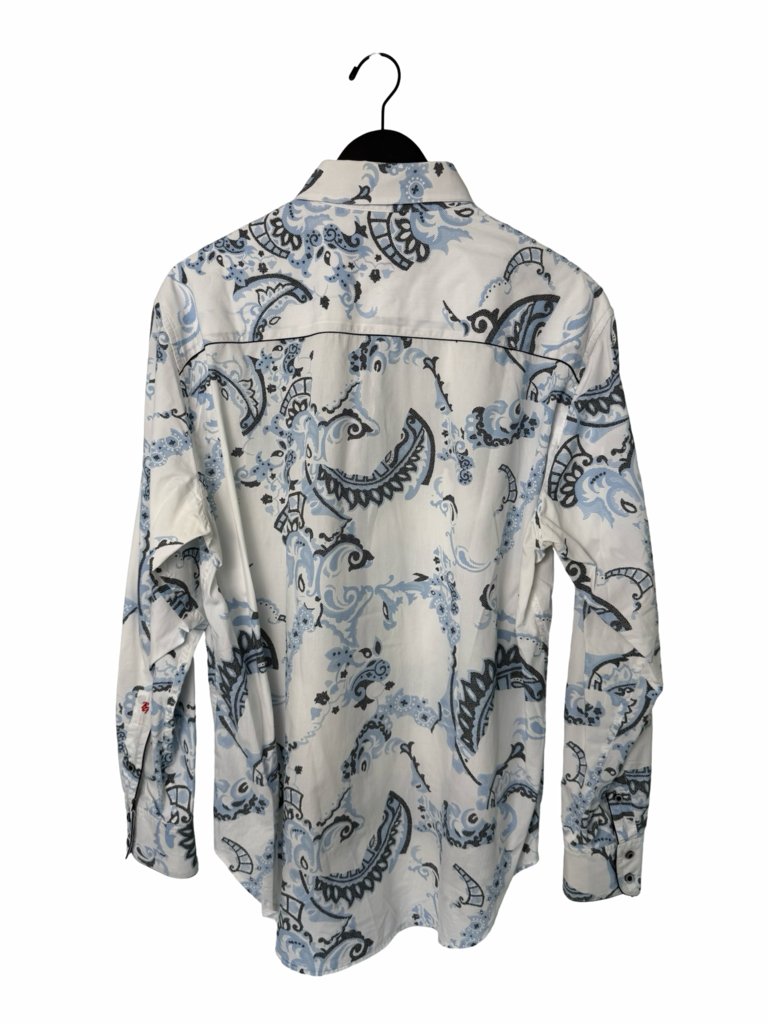 Robert Graham Long Sleeve Shirt with Blue Pattern