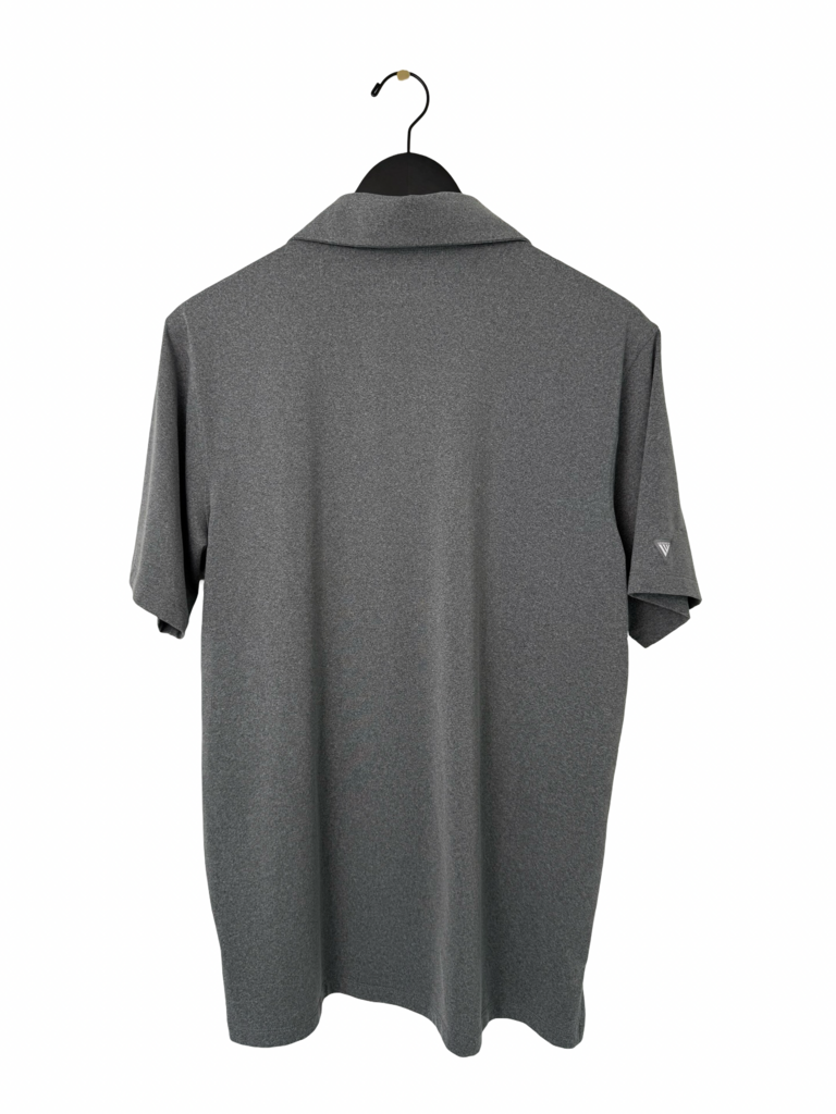 Levelwear Men's Gray Striped Polo Shirt