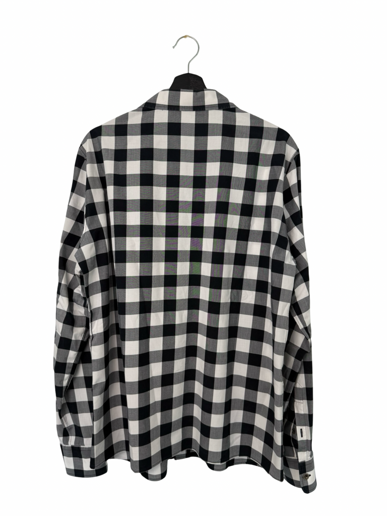 Alexander McQueen Black and White Checkered Shirt