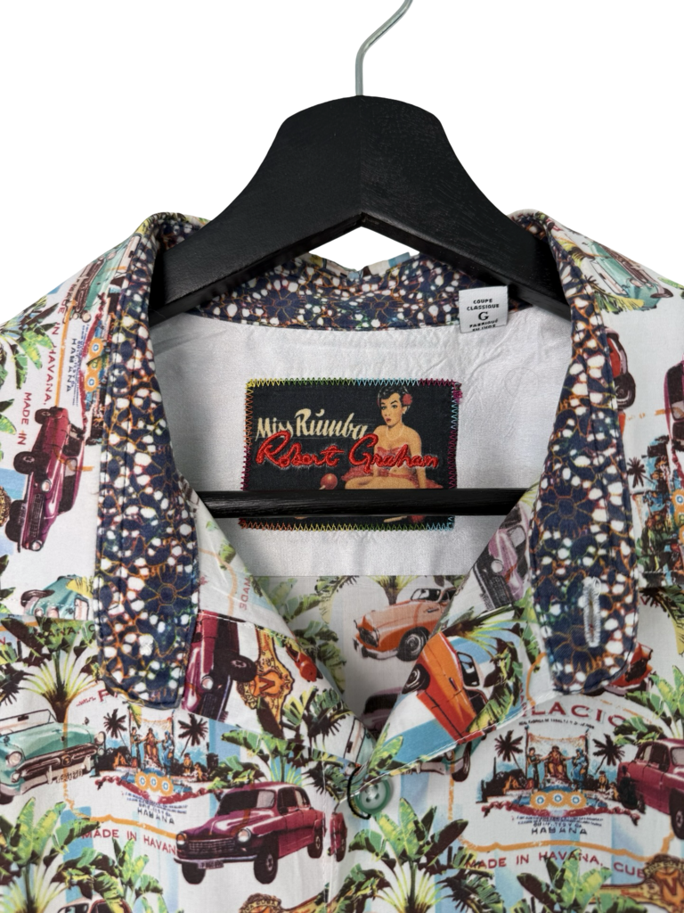 Robert Graham Cuban Print Short Sleeve Shirt