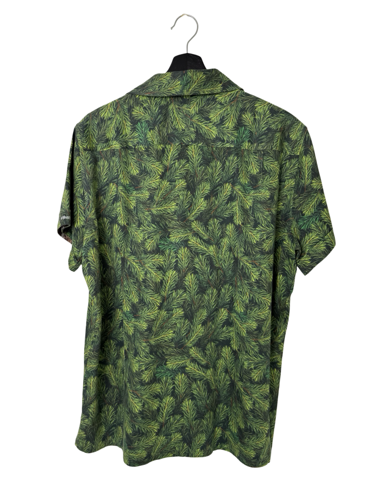 JAC Green Pine Print Short Sleeve Shirt