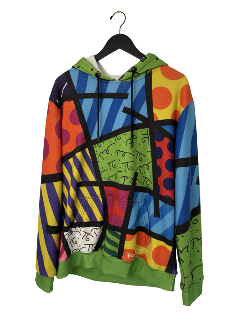 Colorful Patterned Hoodie by Britto