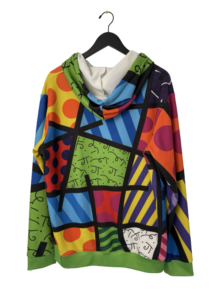Colorful Patterned Hoodie by Britto