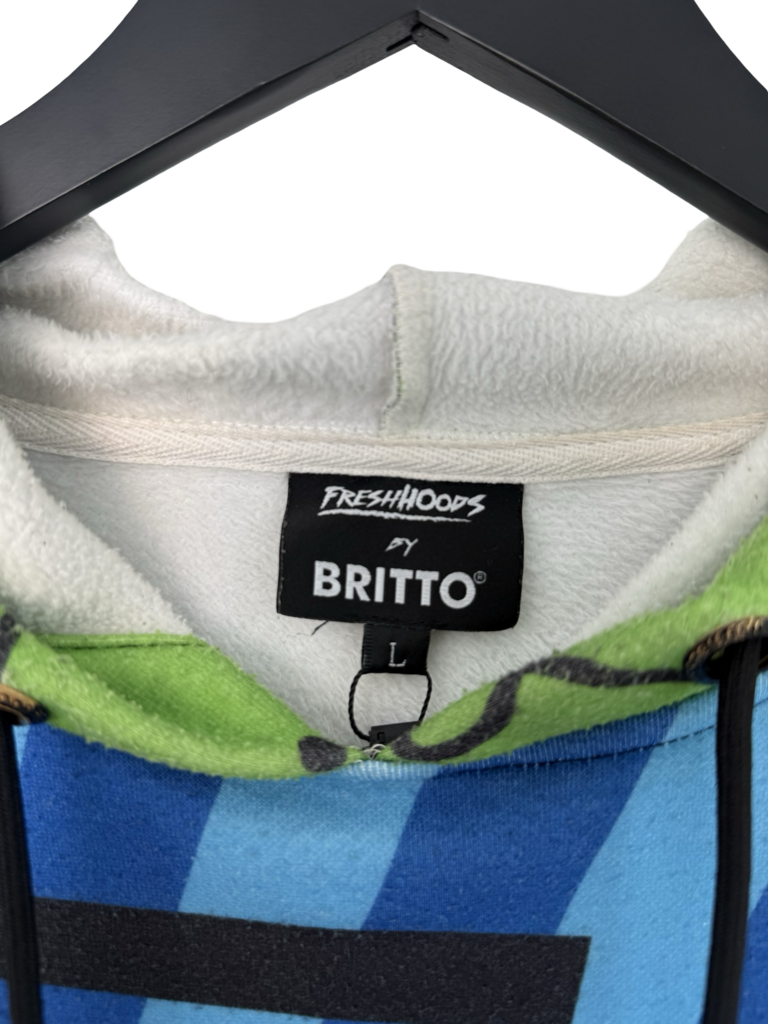 Colorful Patterned Hoodie by Britto