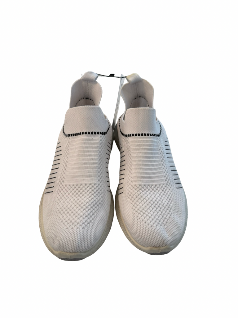 Brett Wilson Men's White Slip-On Athletic Sneakers