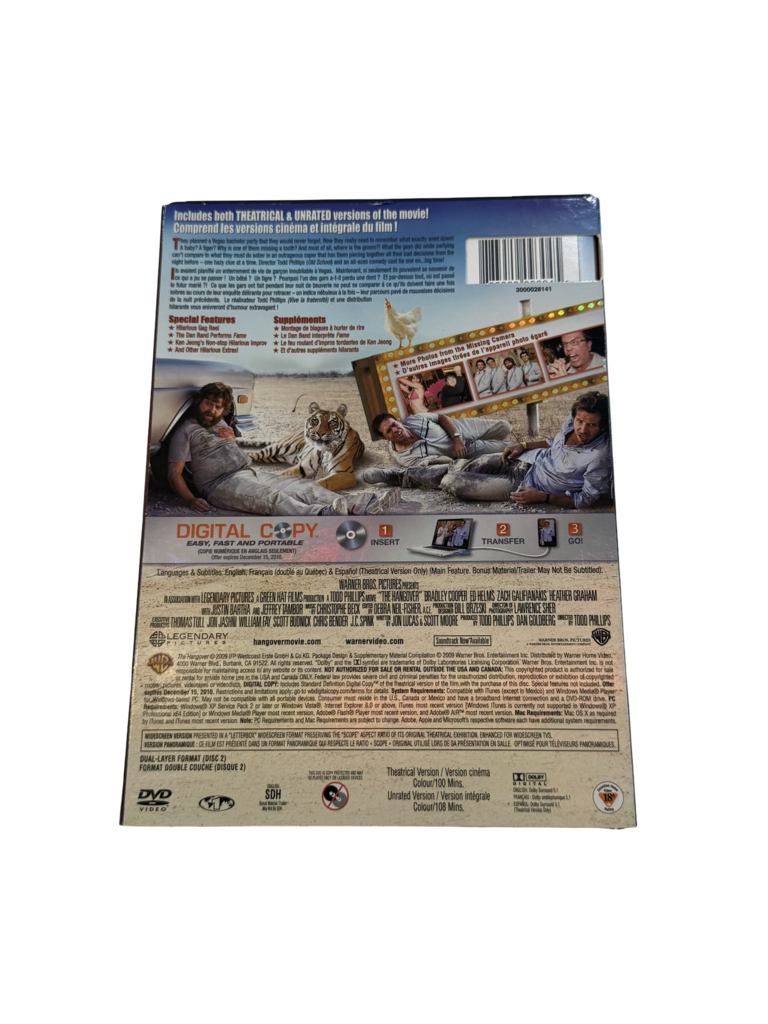 The Hangover Unrated Special Edition DVD