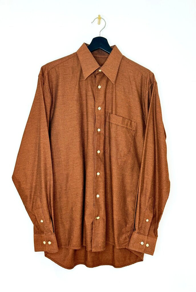 Jack Lyman Men's Brown Button-Up Shirt