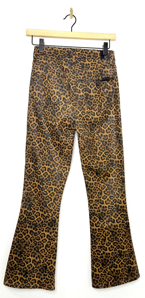 7Jeans Leopard Print Flare Jeans
