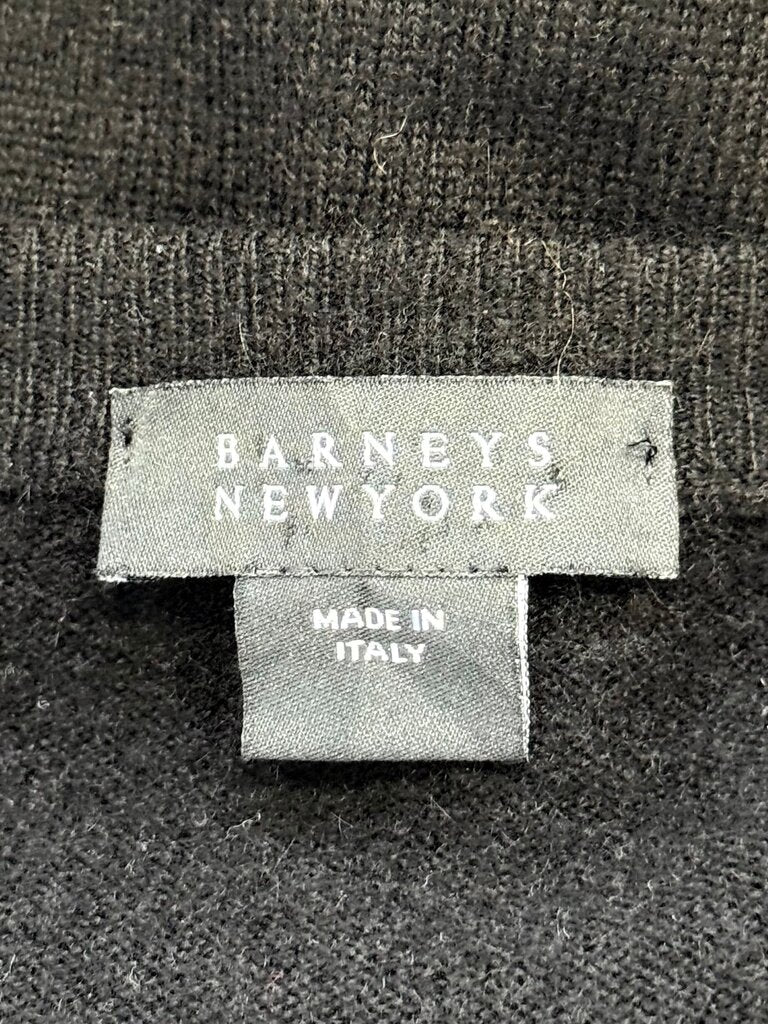 Barneys New York Black V-Neck Sweater