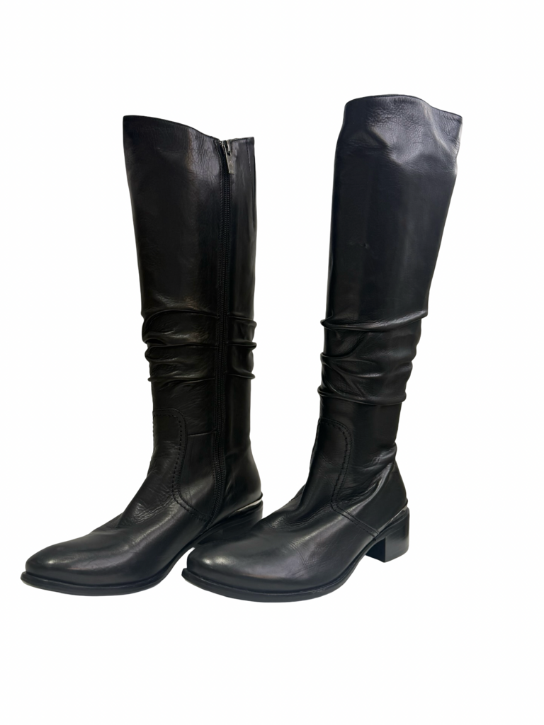 Angela Falcon Knee-High Leather Boots
