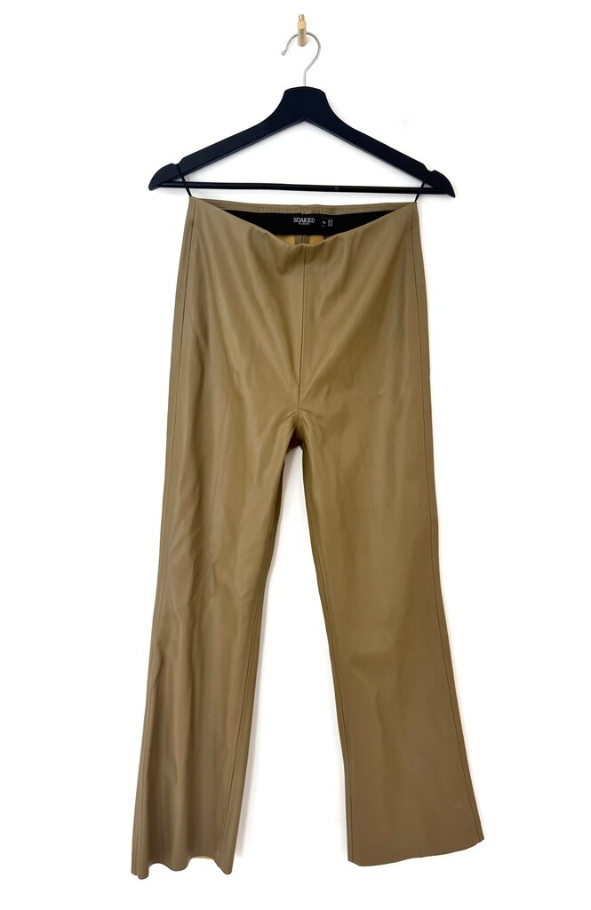 Soaked in Luxury Faux Leather Flared Pants