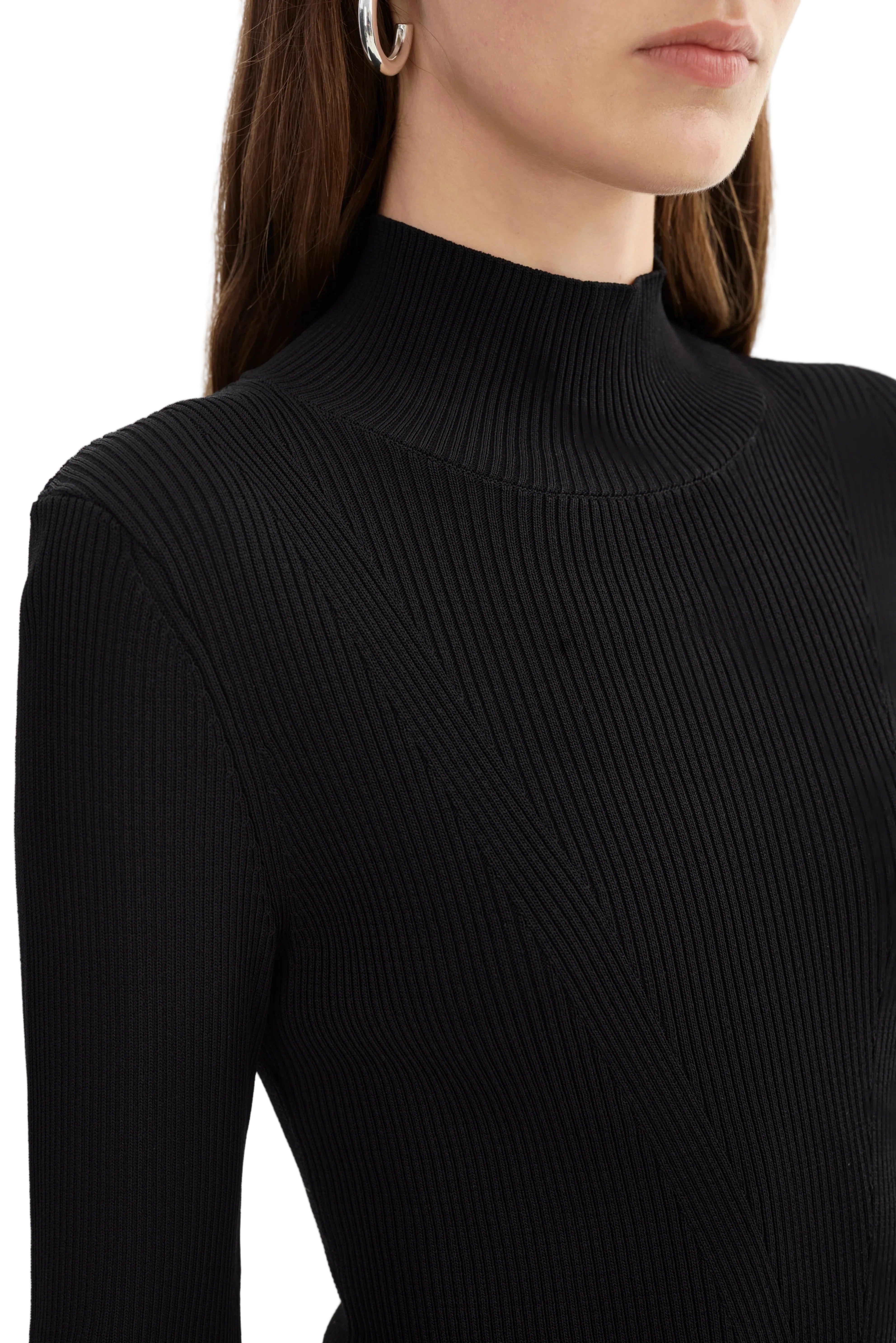 SANDRINE | Long Sleeve Mock Neck Top - PreLoved & Luxe