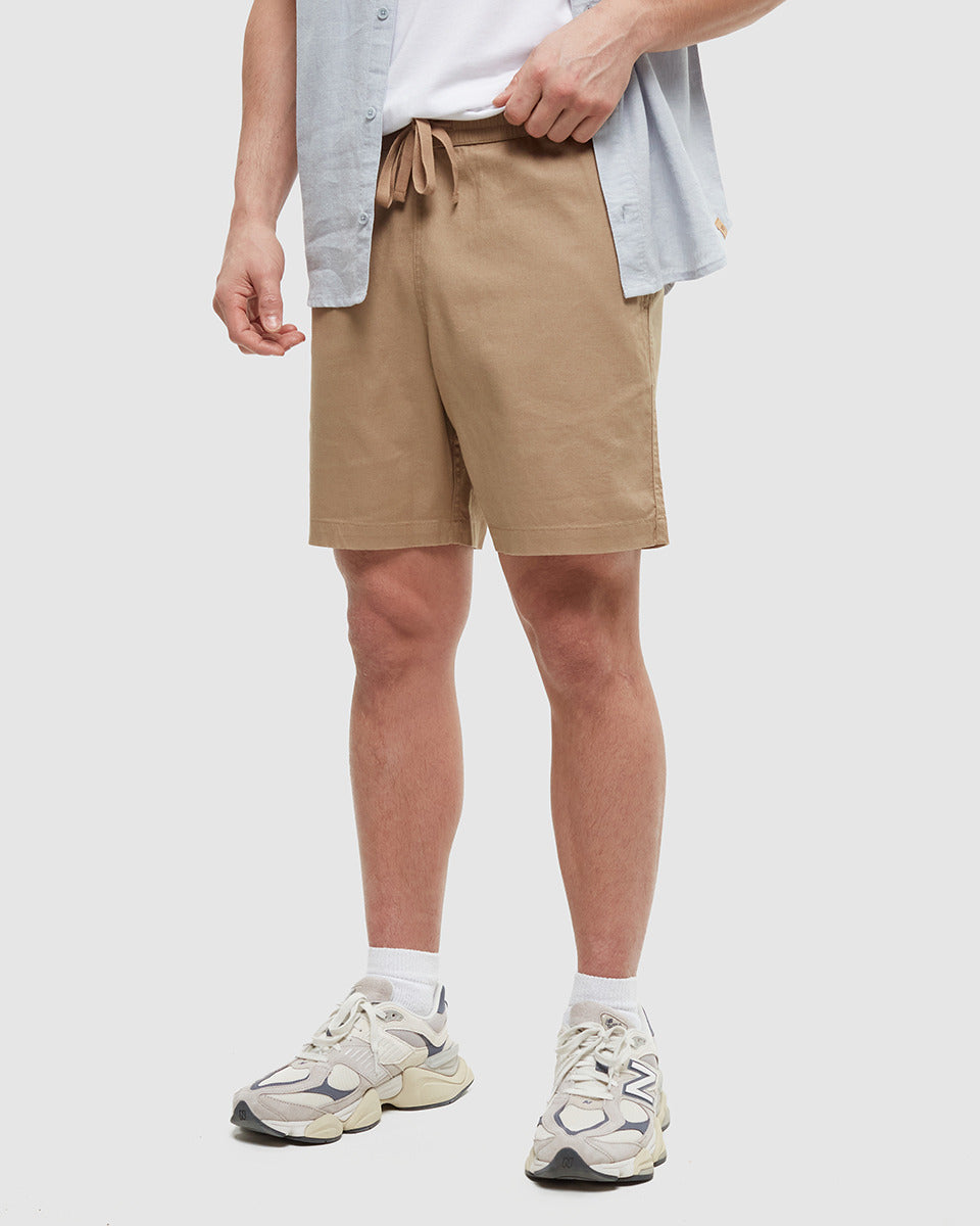 TCM4240-1565-khaki-hemp-stretch-chino-short_5 - PreLoved & Luxe