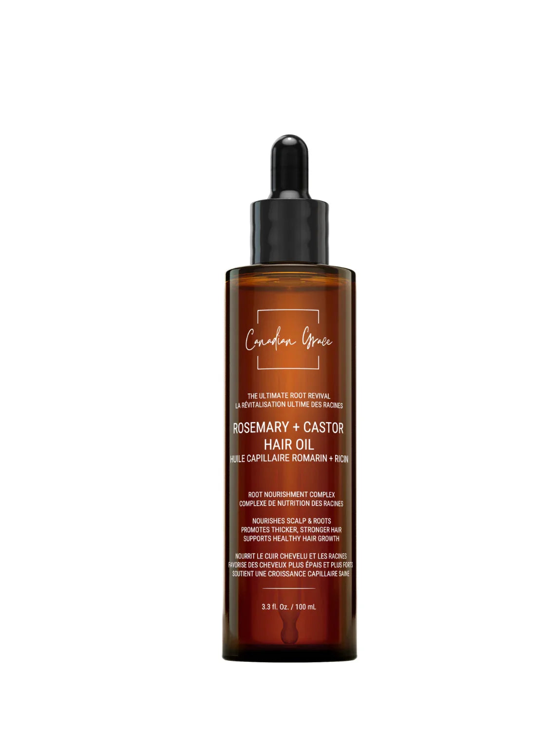 Canadian Grace Rosemary + Castor Hair Oil - The Ultimate Root Revival For Scalp Activation & Growth Support