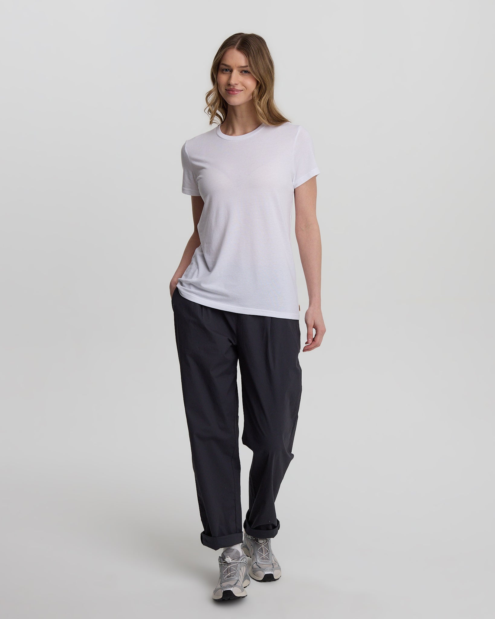 White-Recycled-Polyester-Crew-Neck-T-Shirt-TCW2455-0016_1_4dd07748-9872-4800-9bd3-eaaf05d63282 - PreLoved & Luxe