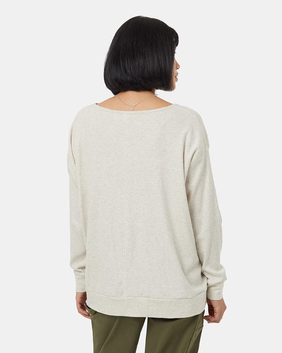 White-Waffle-Knit-V-neck-Longsleeve-Shirt-TCW5939-3191_2 - PreLoved & Luxe