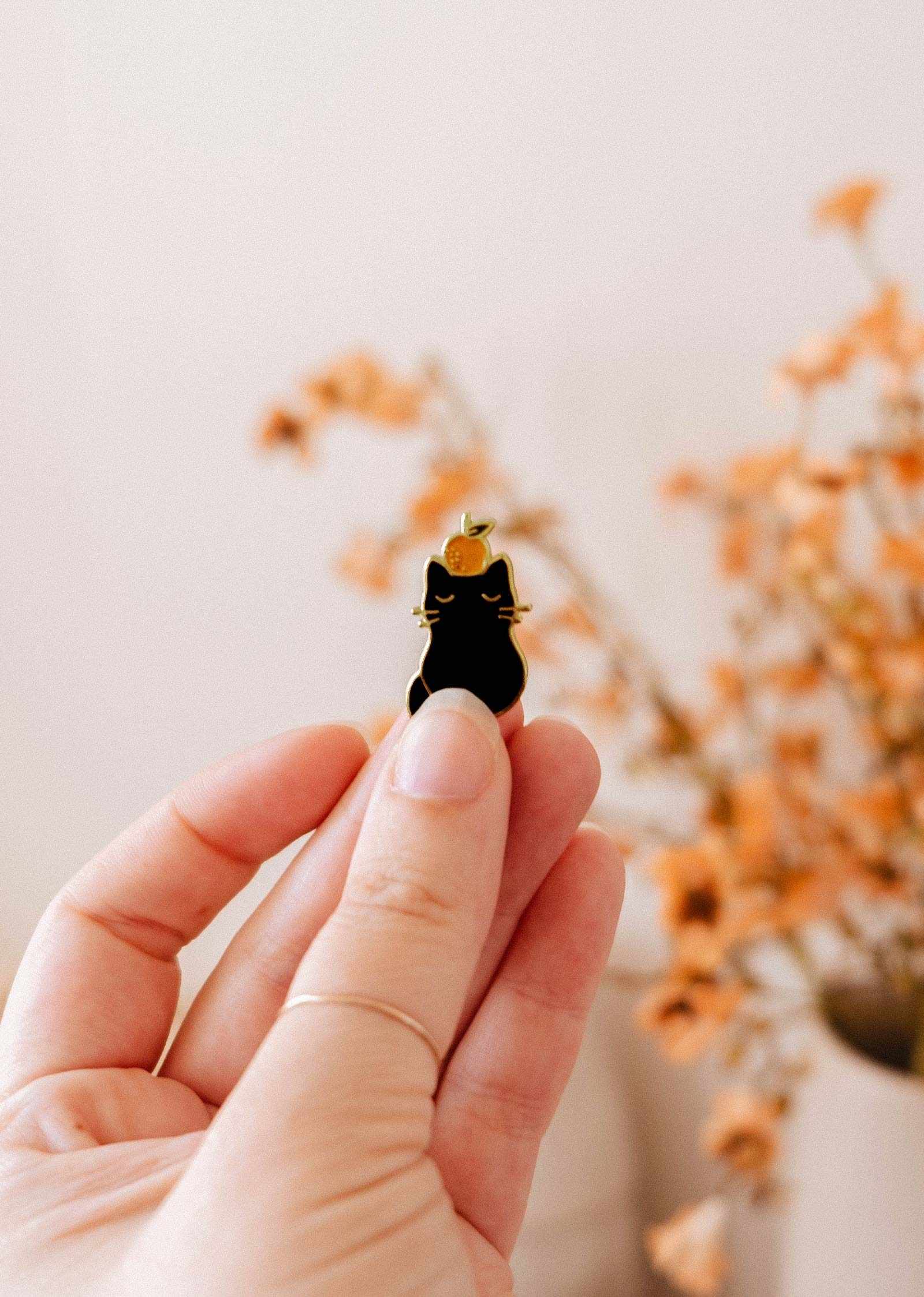 Clementine Cat Enamel Pin