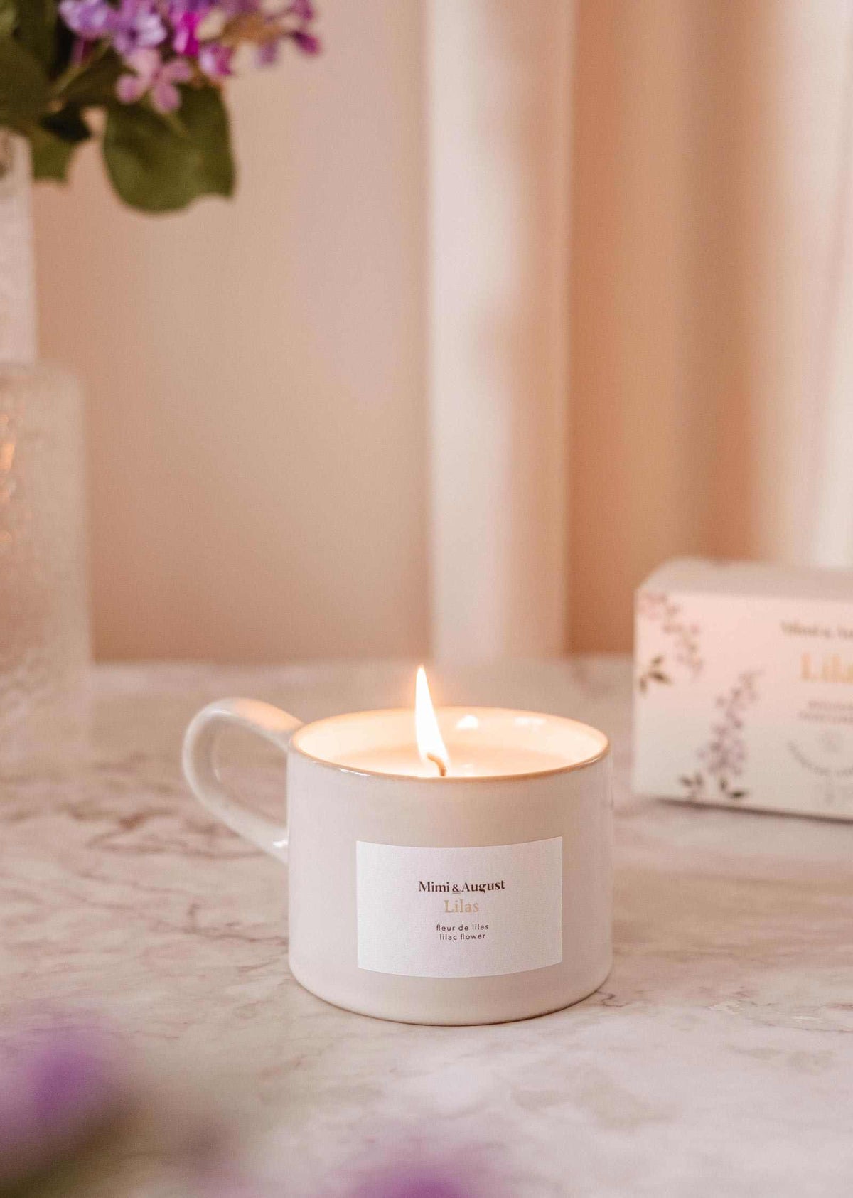 lilac-reusable-soy-candle-ceramic-spring-scent - PreLoved & Luxe
