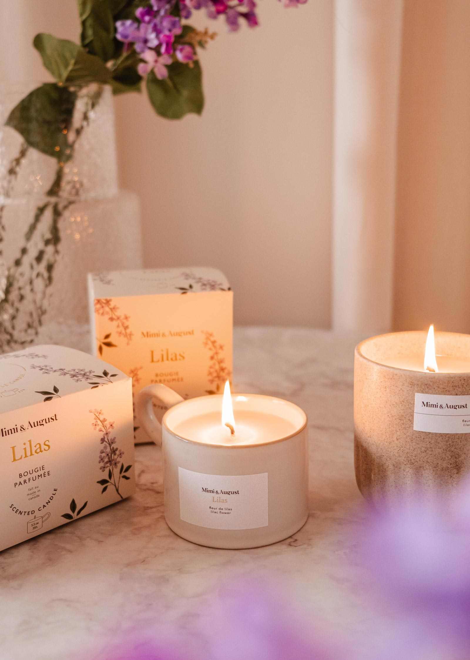 Lilac - Reusable Candle