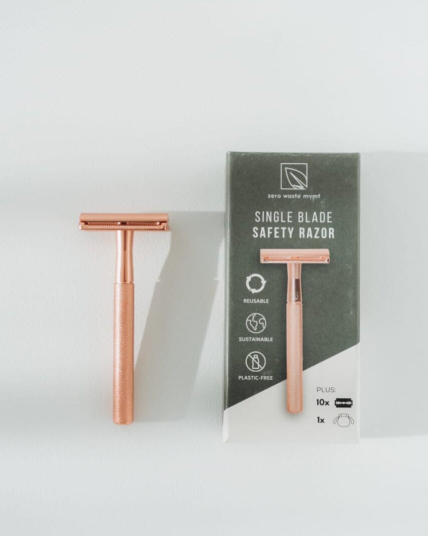 Plastic-Free Metal Single Blade Safety Razor