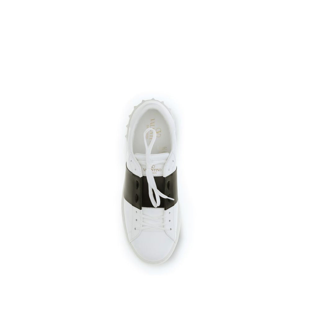 Valentino Garavani White Leather Low Top Sneakers