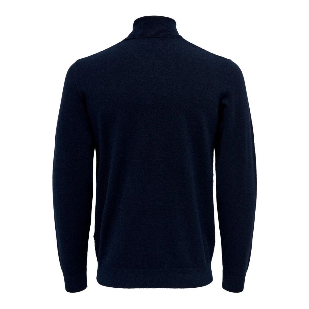 Only & Sons Blue Turtleneck