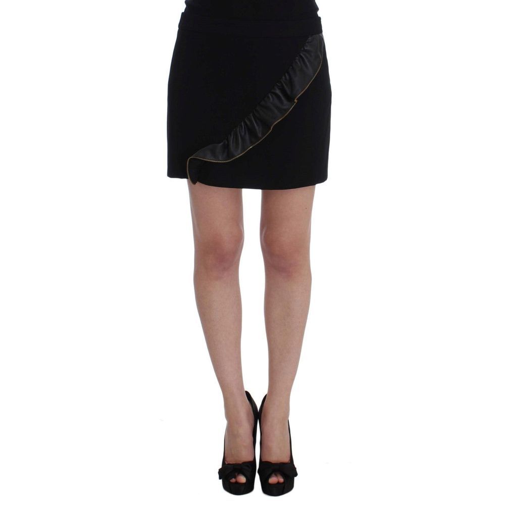 Frankie Morello Black Mini Skirt