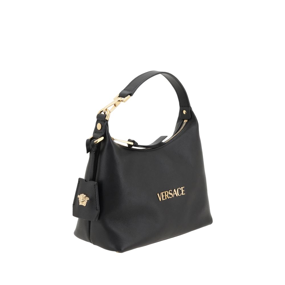 Versace Black Leather Handbag - PreLoved & Luxe