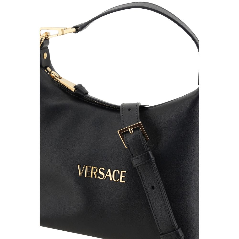 Versace Black Leather Handbag - PreLoved & Luxe