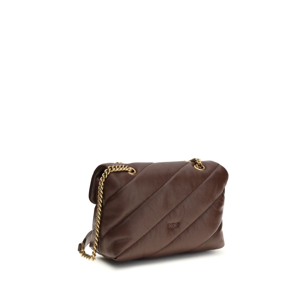 PINKO Brown Leather Shoulder Bag