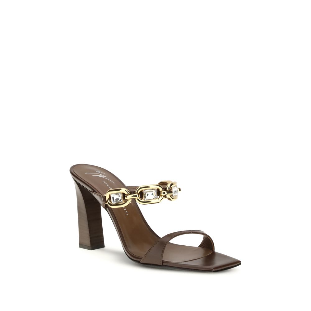 Giuseppe Zanotti Brown Leather Sandals