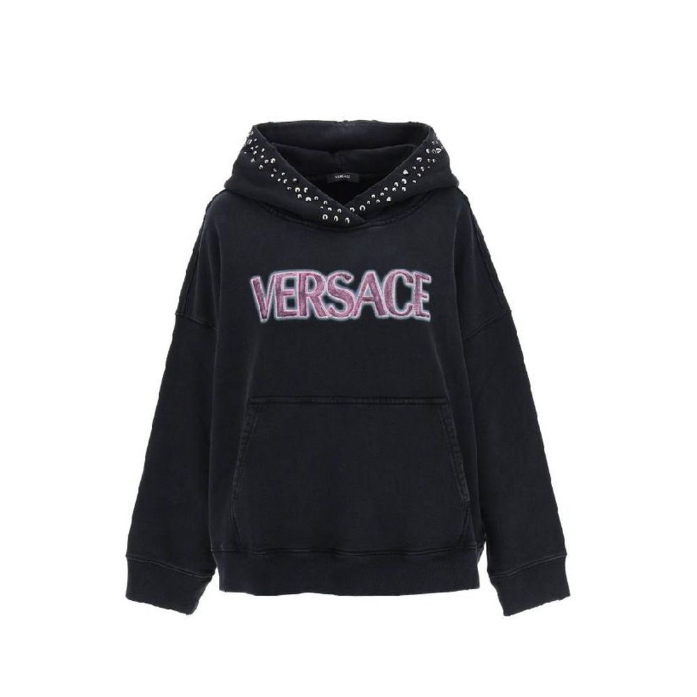 Versace Black Cotton Sweatshirt - PreLoved & Luxe