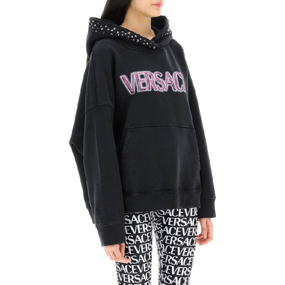 Versace Black Cotton Sweatshirt - PreLoved & Luxe