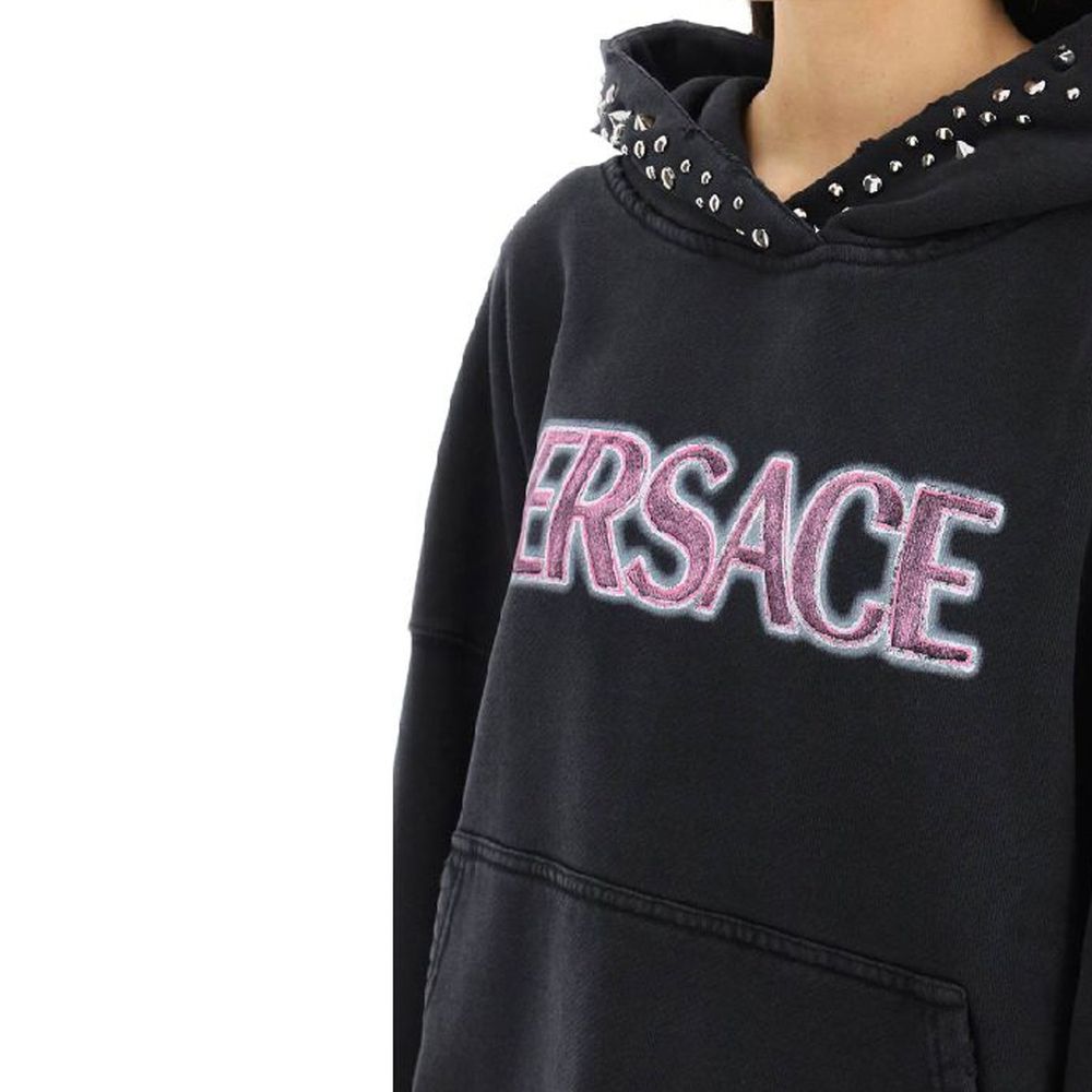 Versace Black Cotton Sweatshirt - PreLoved & Luxe