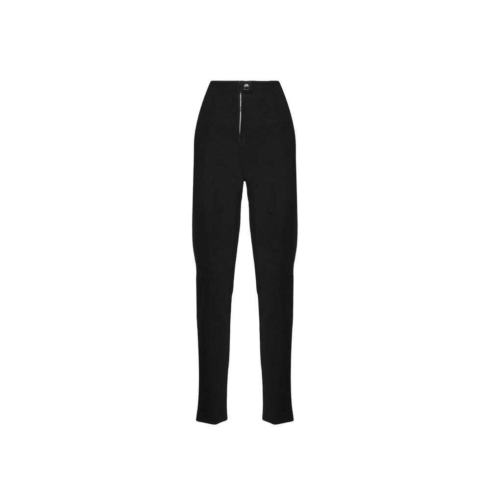 Alaïa Black Wool-Blend Leggings