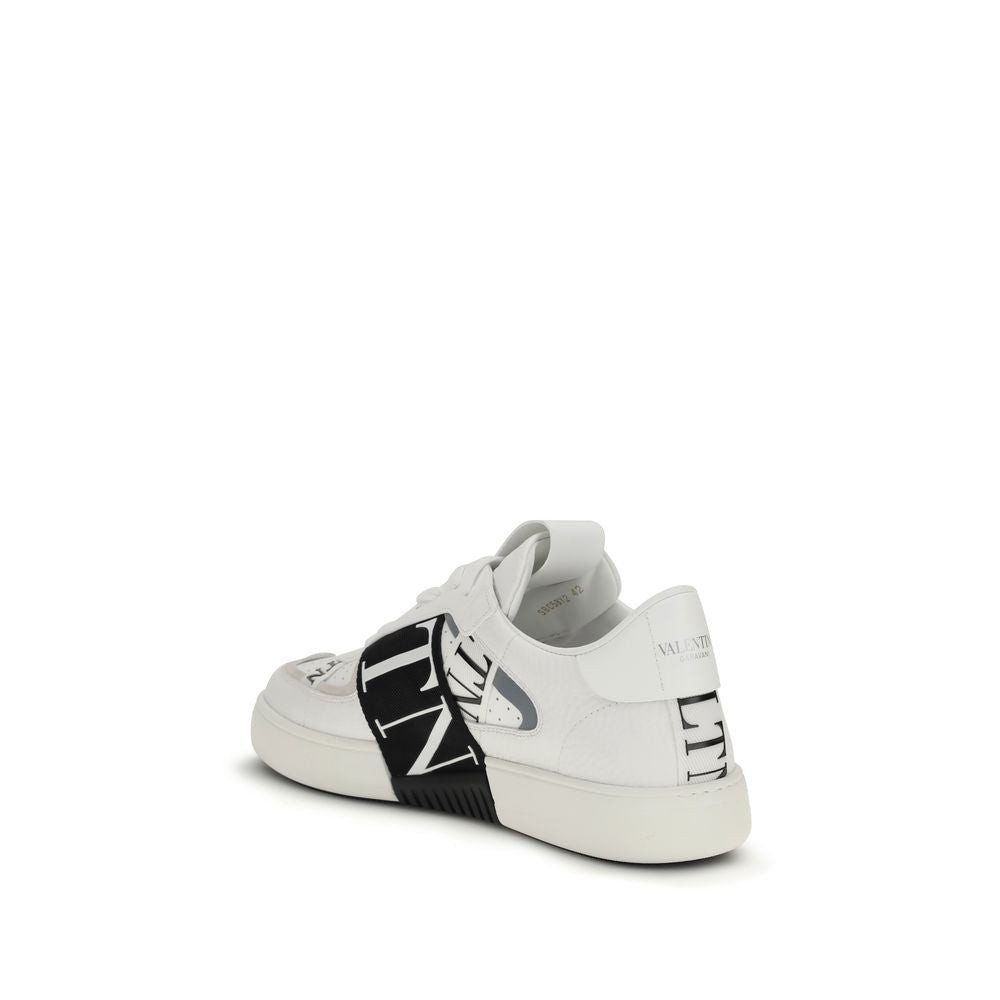 Valentino Garavani White Leather Low Top Sneakers
