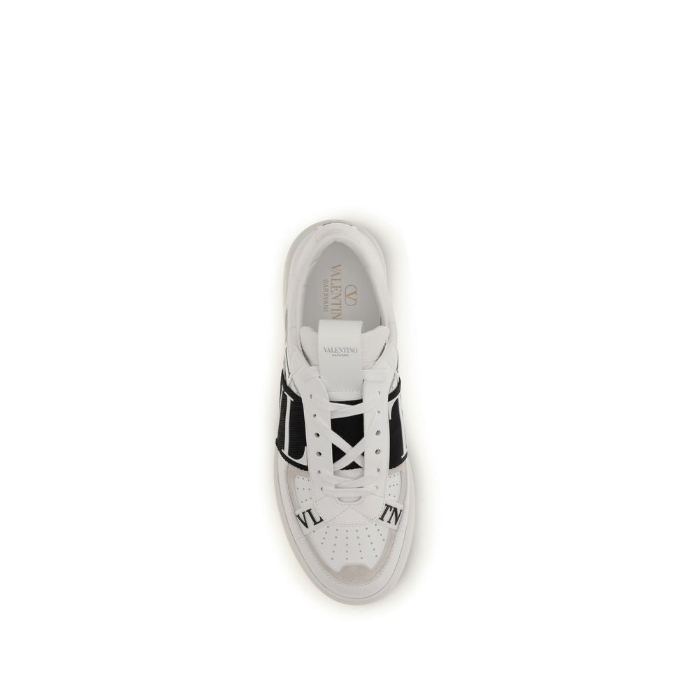 Valentino Garavani White Leather Low Top Sneakers