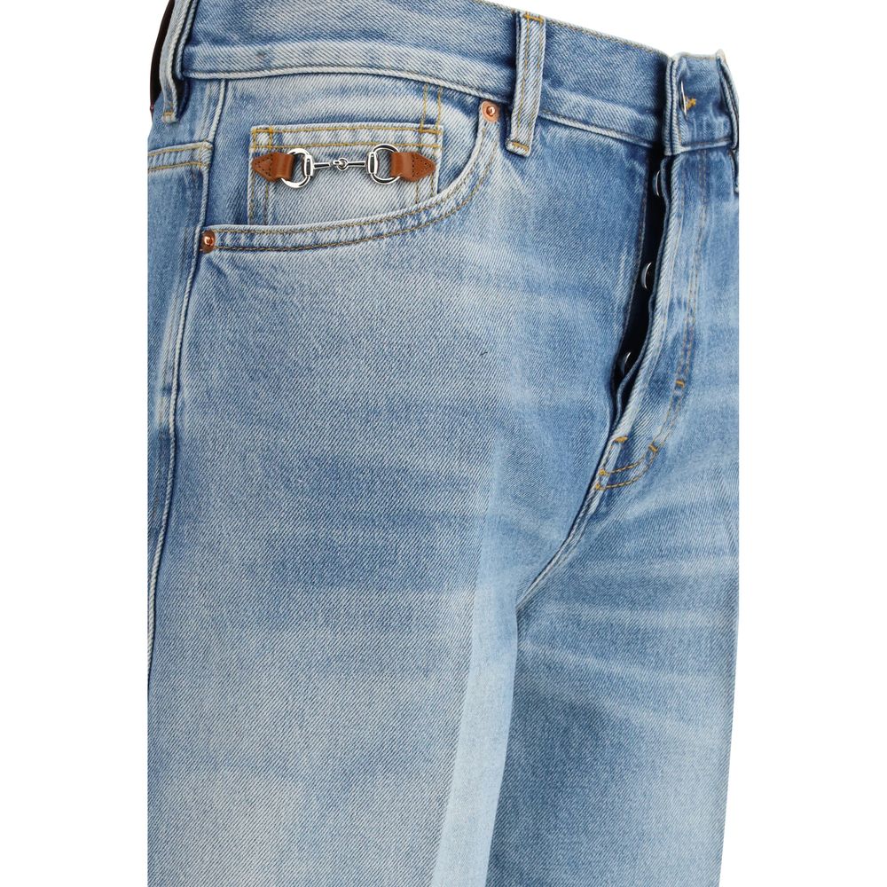 Gucci Blue Cotton Flared Jeans - PreLoved & Luxe